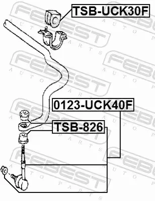 FEBEST ŁĄCZNIK STABILIZATORA 0123-UCK40F 