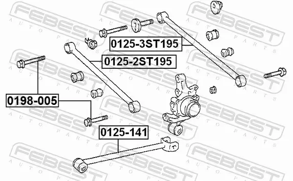 FEBEST WAHACZ ZAWIESZENIA 0125-141 