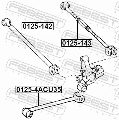 FEBEST WAHACZ ZAWIESZENIA 0125-142 