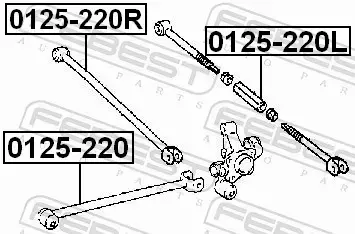 FEBEST WAHACZ ZAWIESZENIA 0125-220 