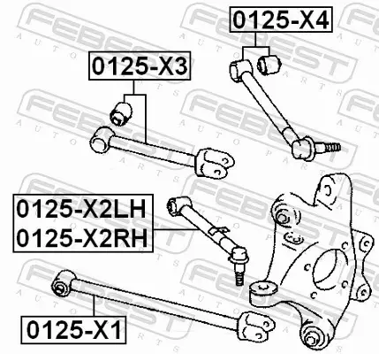 FEBEST WAHACZ ZAWIESZENIA 0125-X2RH 