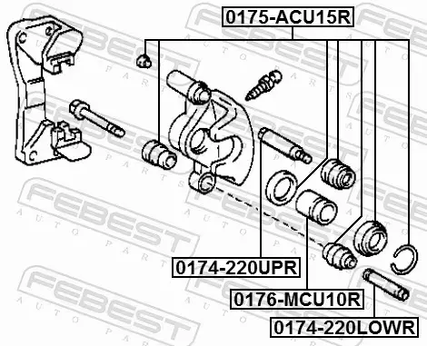 FEBEST ZESTAW NAPRAWCZY ZACISKU 0175-ACU15R 