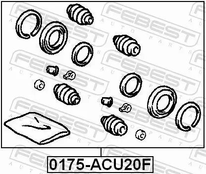 FEBEST ZESTAW NAPRAWCZY ZACISKU 0175-ACU20F 