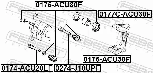 FEBEST ZESTAW NAPRAWCZY ZACISKU 0175-ACU30F 