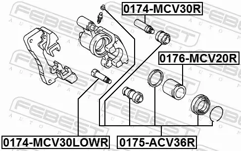 FEBEST ZESTAW NAPRAWCZY ZACISKU 0175-ACV36R 