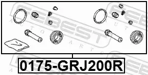 FEBEST ZESTAW NAPRAWCZY ZACISKU 0175-GRJ200R 