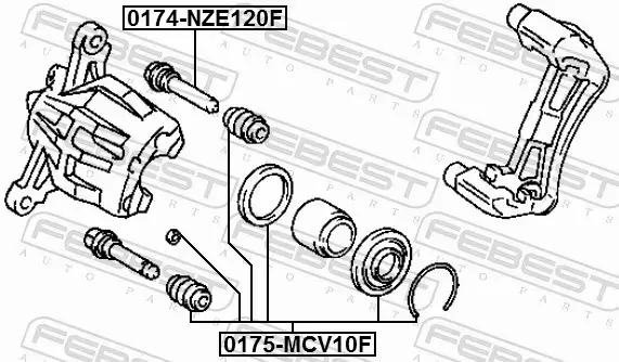 FEBEST ZESTAW NAPRAWCZY ZACISKU 0175-MCV10F 