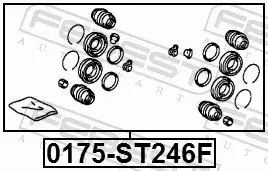 FEBEST ZESTAW NAPRAWCZY ZACISKU 0175-ST246F 