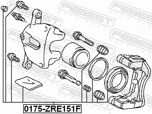 FEBEST ZESTAW NAPRAWCZY ZACISKU 0175-ZRE151F 