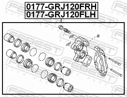 FEBEST ZACISK HAMULCOWY 0177-GRJ120FRH 