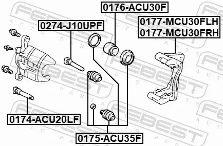 FEBEST ZACISK HAMULCOWY 0177-MCU30FLH 