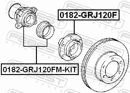 FEBEST ŁOŻYSKO KOŁA 0182-GRJ120FM-KIT 