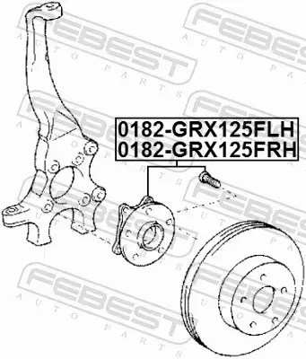 FEBEST ŁOŻYSKO KOŁA 0182-GRX125FRH 