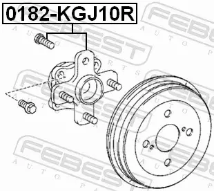 FEBEST PIASTA KOŁA 0182-KGJ10R 