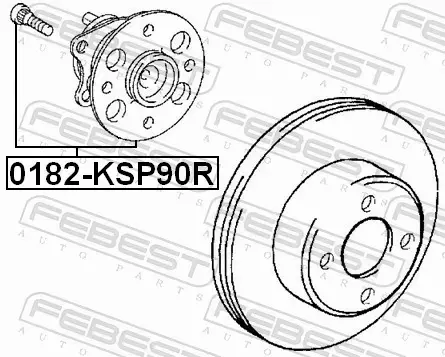 FEBEST PIASTA KOŁA 0182-KSP90R 