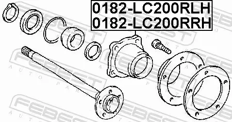 FEBEST ŁOŻYSKO KOŁA 0182-LC200RLH 