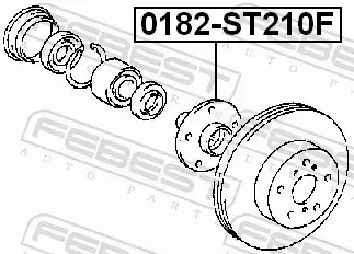 FEBEST ŁOŻYSKO PIASTA KOŁA 0182-ST210F 