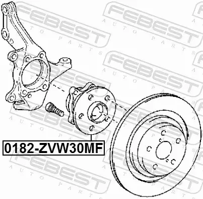 FEBEST ŁOŻYSKO KOŁA 0182-ZVW30MF 