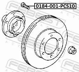 FEBEST ŚRUBA KOŁA 0184-001-PCS10 