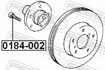 FEBEST SZPILKA KOŁA PIASTY 0184-002 