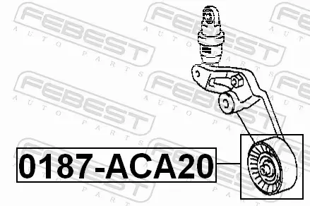 FEBEST ROLKA NAPINACZA 0187-ACA20 