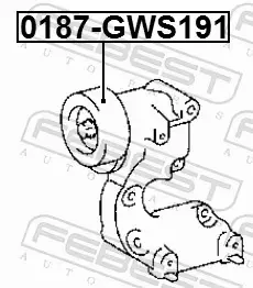 FEBEST ROLKA PROWADZĄCA PASKA 0187-GWS191 