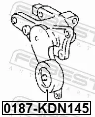 FEBEST ROLKA NAPINACZA 0187-KDN145 