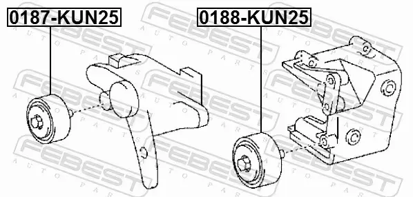 FEBEST ROLKA NAPINACZA 0187-KUN25 