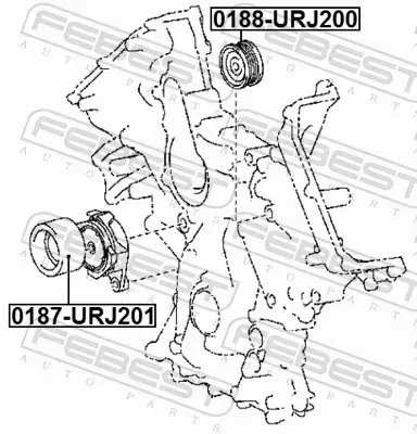 FEBEST ROLKA NAPINACZA 0187-URJ201 