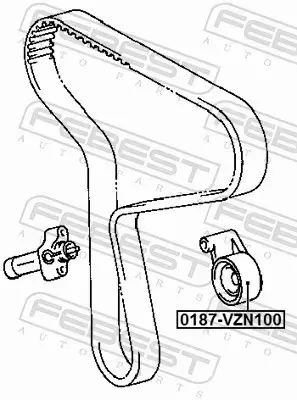 FEBEST ROLKA NAPINACZA 0187-VZN100 