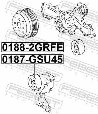 FEBEST ROLKA PROWADZĄCA PASKA 0188-2GRFE 