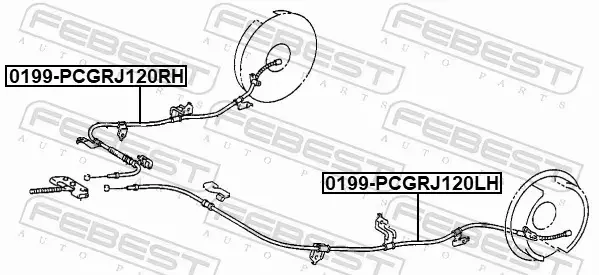 FEBEST LINKA HAMULCOWA 0199-PCGRJ120LH 