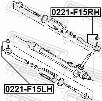 FEBEST KOŃCÓWKA DRĄŻKA 0221-F15RH 