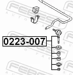 FEBEST ŁĄCZNIK STABILIZATORA 0223-007 