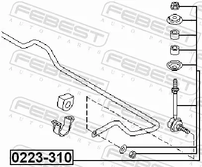 FEBEST ŁĄCZNIK STABILIZATORA 0223-310 