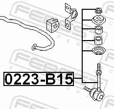 FEBEST ŁĄCZNIK STABILIZATORA 0223-B15 