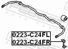 FEBEST ŁĄCZNIK STABILIZATORA 0223-C24FR 