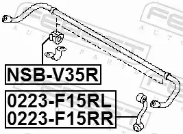 FEBEST ŁĄCZNIK STABILIZATORA 0223-F15RR 