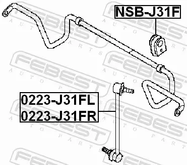 FEBEST ŁĄCZNIK STABILIZATORA 0223-J31FR 