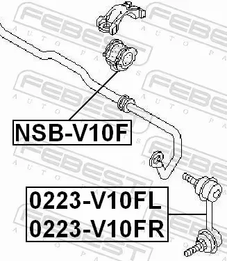 FEBEST ŁĄCZNIK STABILIZATORA 0223-V10FL 