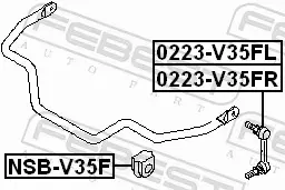 FEBEST ŁĄCZNIK STABILIZATORA 0223-V35FR 