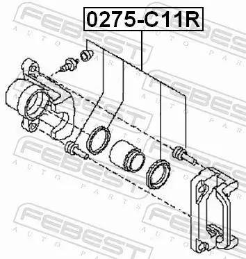 FEBEST ZESTAW NAPRAWCZY ZACISKU 0275-C11R 