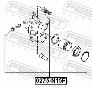 FEBEST ZESTAW NAPRAWCZY ZACISKU 0275-N15F 