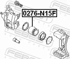 FEBEST TŁOCZEK ZACISKU HAMULCOWEGO 0276-N15F 