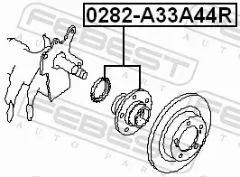 FEBEST PIASTA KOŁA 0282-A33A44R 