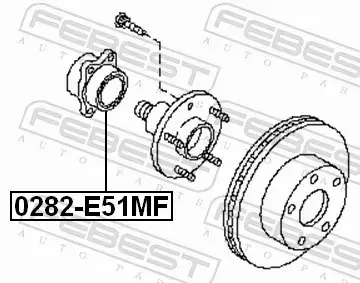 FEBEST ŁOŻYSKO KOŁA 0282-E51MF 