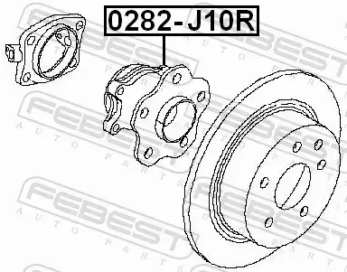 FEBEST PIASTA KOŁA 0282-J10R 