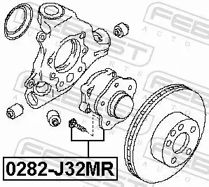 FEBEST PIASTA KOŁA 0282-J32MR 