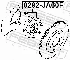 FEBEST PIASTA KOŁA 0282-JA60F 