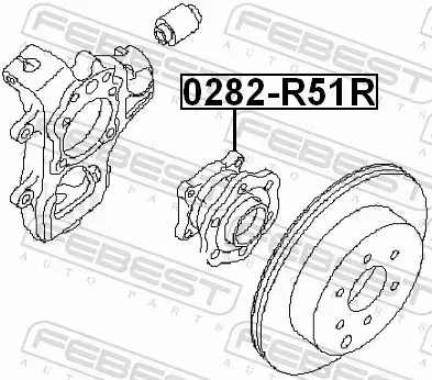 FEBEST ŁOŻYSKO KOŁA 0282-R51R 